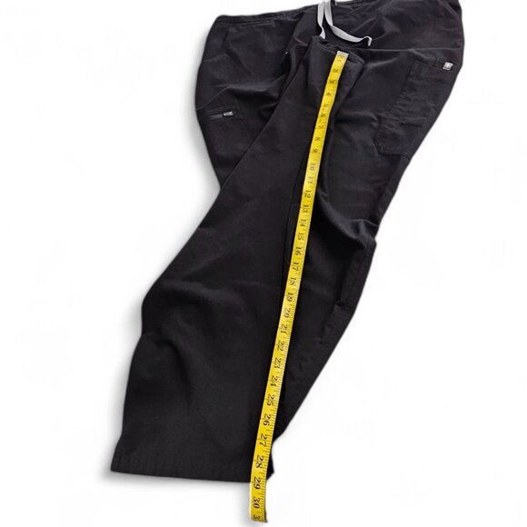 FIGS Technical Collection Womens Classic Black Straight Leg Scrub Pants,Size XXL - Picture 6 of 9